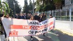 Dynamic protest outside the Polish Embassy against anti-communist persecution