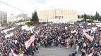 Tens of thousands of people demonstrated in Athens